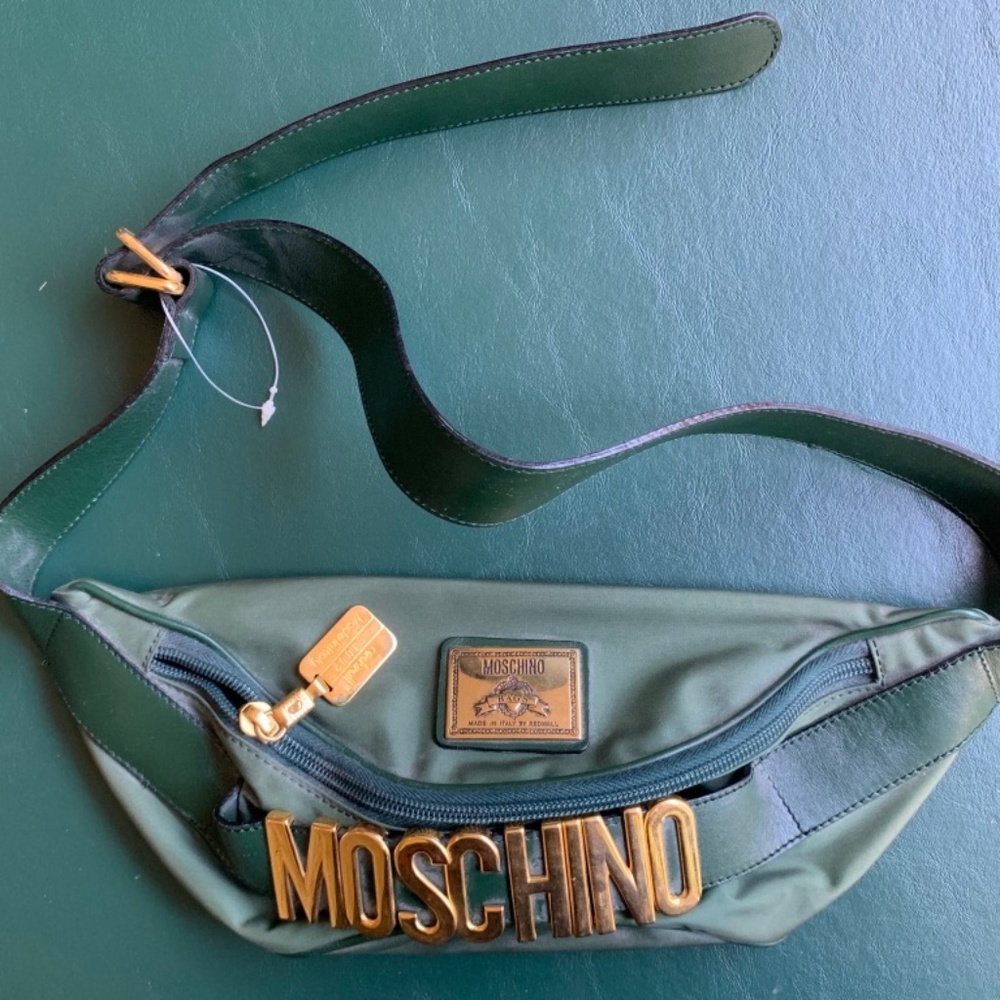 1992 Moschino Emerald Green Fanny Pack